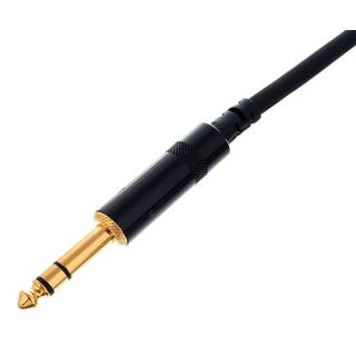 Cordial CFY1.5VPP-LONG Intro verloopkabel jack 6.3mm TRS -2x 6.3mm TS 1.5m zwart