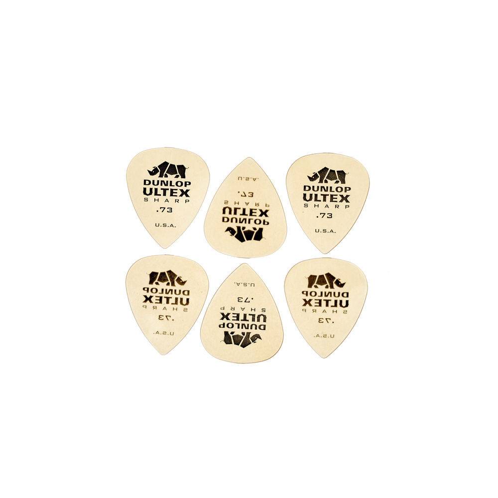 Dunlop 433P073 Ultex Sharp Pick 0.73 mm plectrumset (6 stuks)