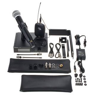 Shure SLXD124/85-H56 draadloze SM58 & WL185 microfoon combinatieset
