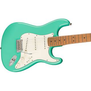 Fender Player Stratocaster Seafoam Green Roasted Maple Neck Limited Edition elektrische gitaar met gigbag