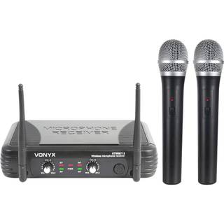 Vonyx STWM712 2-kanaals VHF microfoonsysteem