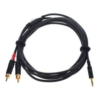 Cordial CFY1.5WCC-LONG Intro verloopkabel 3.5mm TRS jack - 2x RCA 1.5m zwart