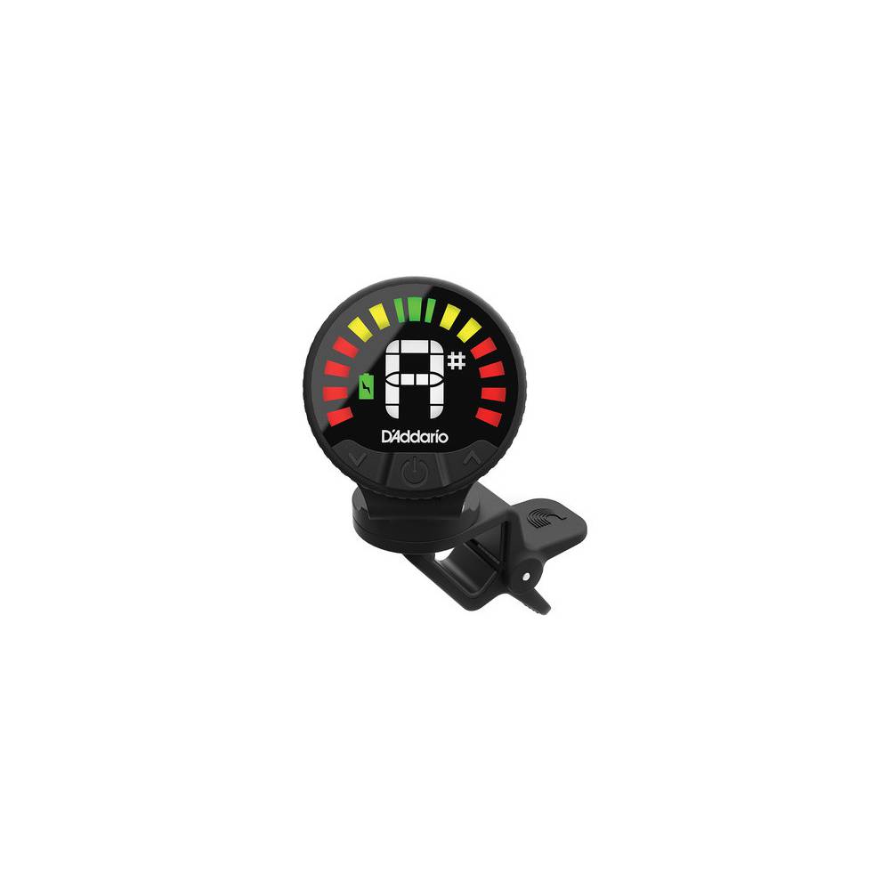 D'Addario Nexus 360 heroplaadbare clip-on tuner zwart