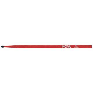 Nova by Vic Firth N5ANR 5A drumstokken met nylon tip, rood