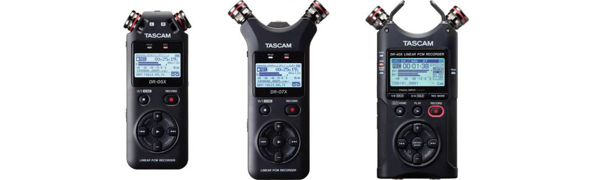 NAMM 2019: TASCAM Introduces DR-X Series Digital Audio Recorder and USB Audio Interface