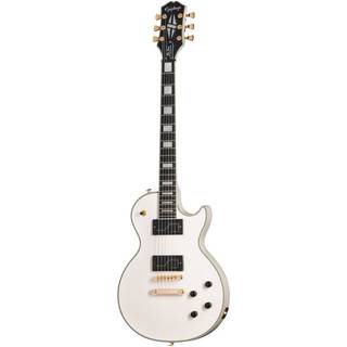 Epiphone Matt Heafy Origins Les Paul Custom Bone White elektrische gitaar met koffer
