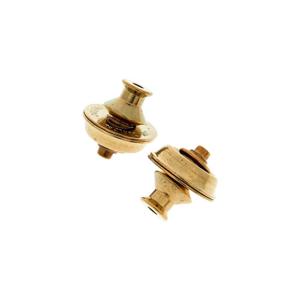 Dunlop SLS1032BR Straplok Strap Retainers Dual Design Brass