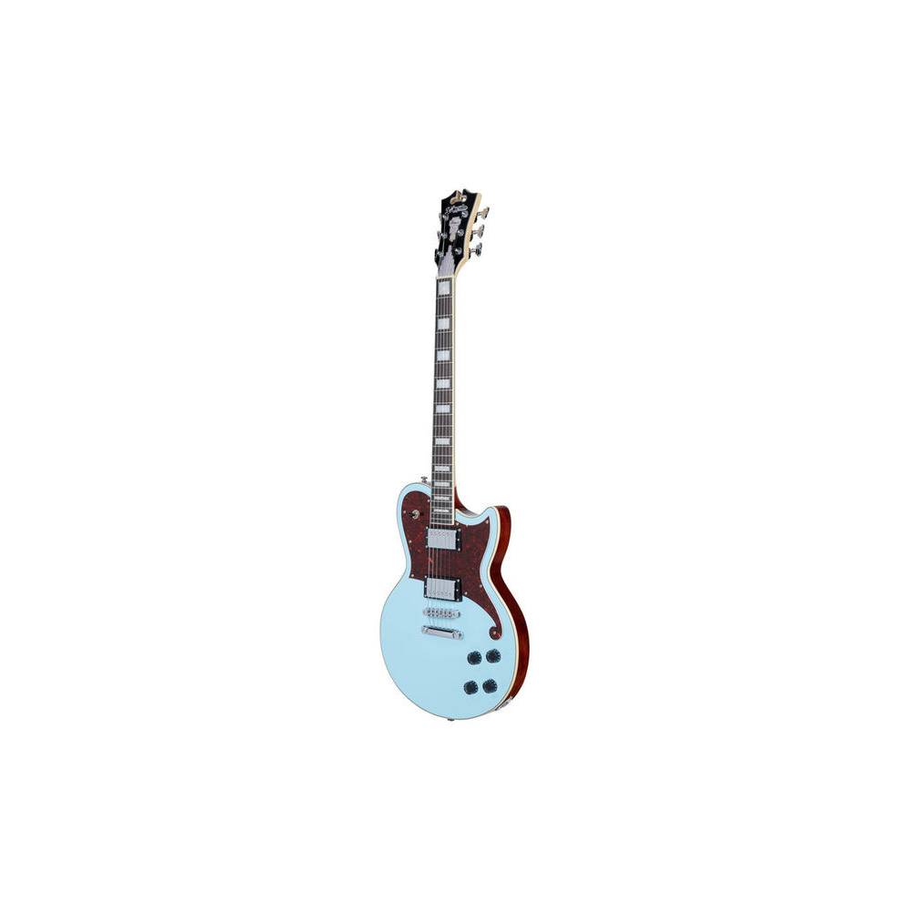 D'Angelico Premier Atlantic Sky Blue elektrische gitaar met gigbag