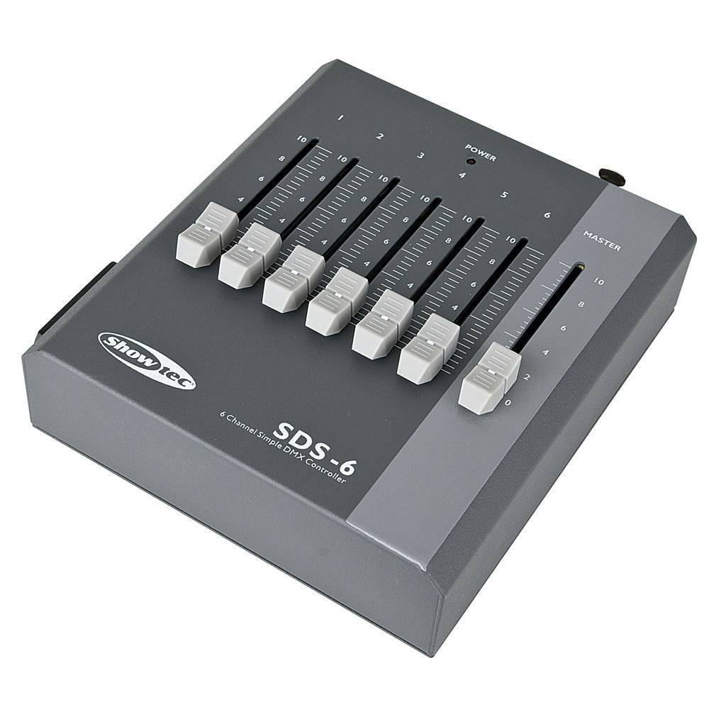 Showtec SDS-6 6-Kanaals DMX controller