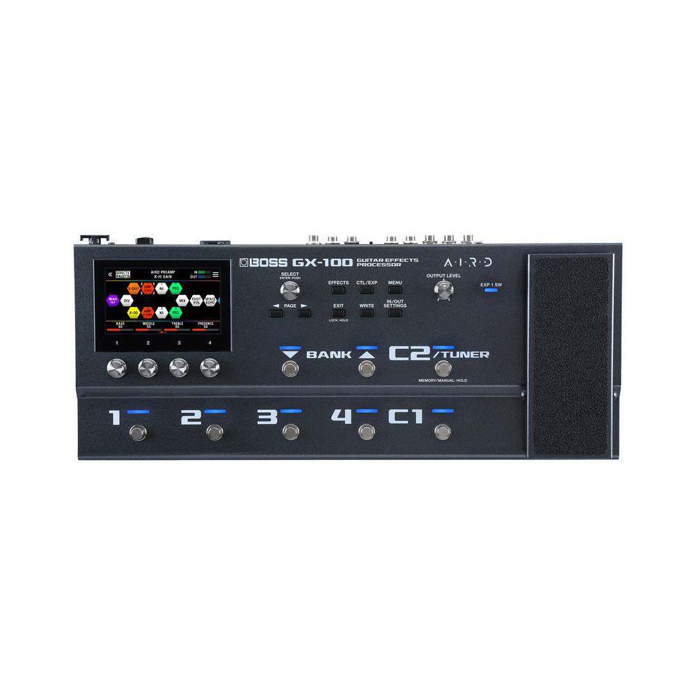 Boss GX-100 guitar effects processor multi-effect pedaal met touch screen