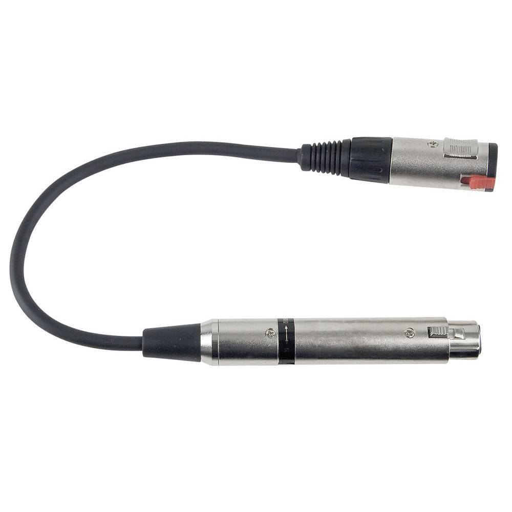 DAP FLA03 Transformator adapter Jack female naar XLR female met schakelaar