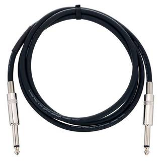 Cordial EI1.5PP Elements instrumentkabel 2x recht 6.3mm TS jack - 1.5m zwart