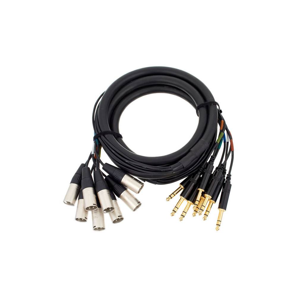 Cordial CML8-0MV3C Intro multikabel 8x XLR male - 8x 6.3mm TRS jack 3m
