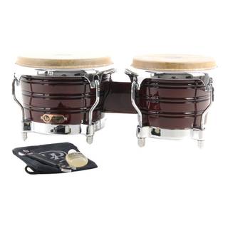 Latin Percussion LP201AX2DW Generation II Bongos Wine Red Chrome