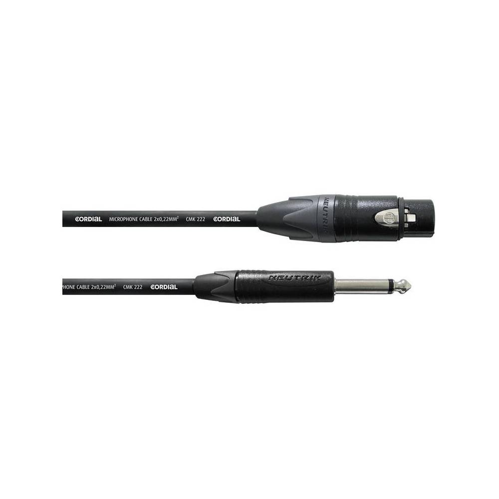 Cordial CPM5FP Peak XLR (female) / jack (6.3mm, TS male) mono 5 meter