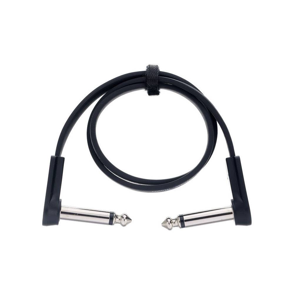 Cordial EI0.45RR Elements patch kabel plat 2x haakse 6.3mm TS jack - 45 cm