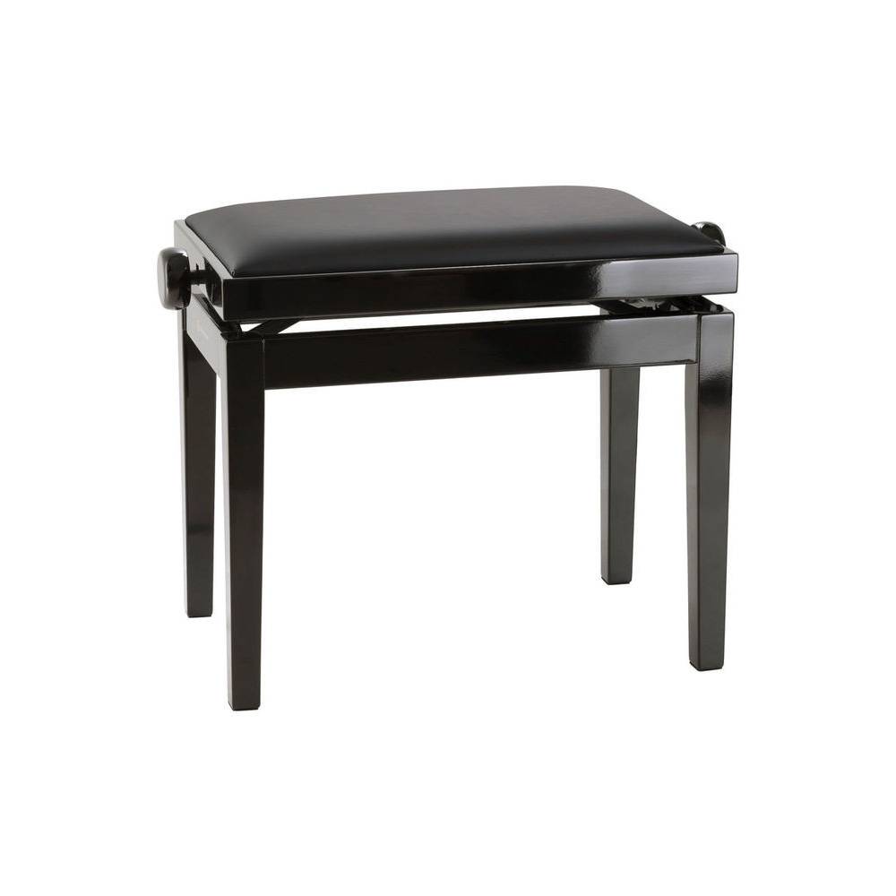 Konig & Meyer 13971 pianobank hoogglans zwart met kunstlederen zitting