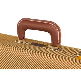 Fender G&G Deluxe Strat/Tele Hardshell Case Tweed Red Poodle Plush koffer voor Stratocaster en Telecaster