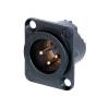 Neutrik NC3MD-LX B XLR chassisdeel 3p male