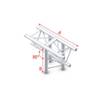 Showtec DT22 Decotruss 018 3-weg stuk 90g apex down