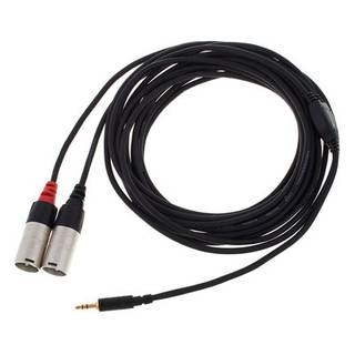 Cordial CFY3WMM-LONG Intro verloopkabel 3.5mm TRS jack - 2x XLR 3m zwart