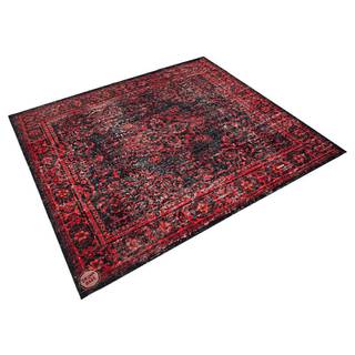 DRUMnBASE Vintage Persian Black Red drummat 185 x 160 cm