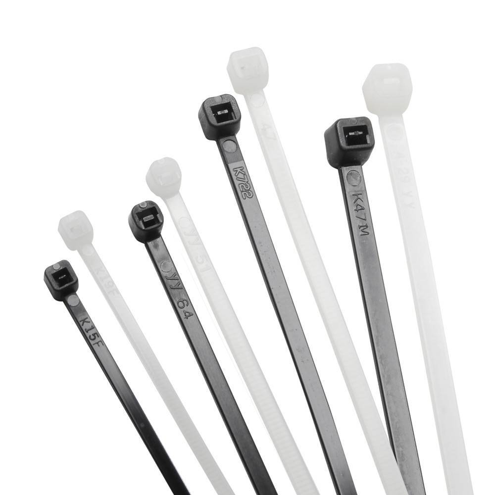 Adam Hall Tie-wrap 200mm wit (set van 100 stuks)