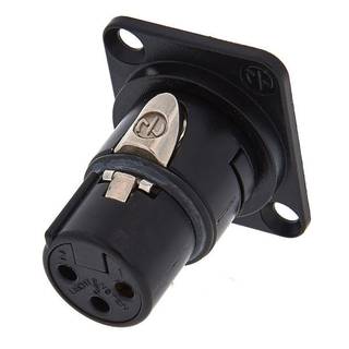 Neutrik NM3FD B XLR female zwart voor NA-behuizing