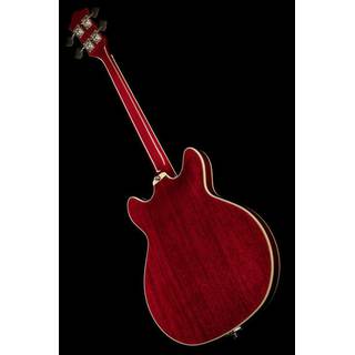 Guild Newark St. Collection Starfire I Bass Cherry Red semi-akoestische basgitaar
