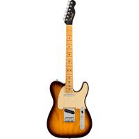 Fender American Ultra Luxe Telecaster 2-Color Sunburst MN elektrische gitaar met koffer