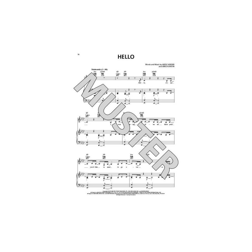 Hal Leonard Adele 25
