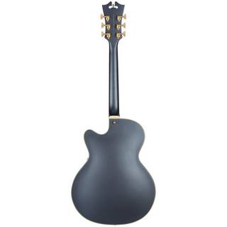 D'Angelico Deluxe 175 Matte Charcoal Limited Edition semi-akoestische gitaar met koffer