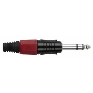 DAP 6,3mm Jackplug stereo zwart met rood kleurkapje