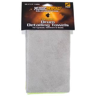 MusicNomad MN210 Microfiber Drum Retailing Towels poetsdoeken voor drumstel
