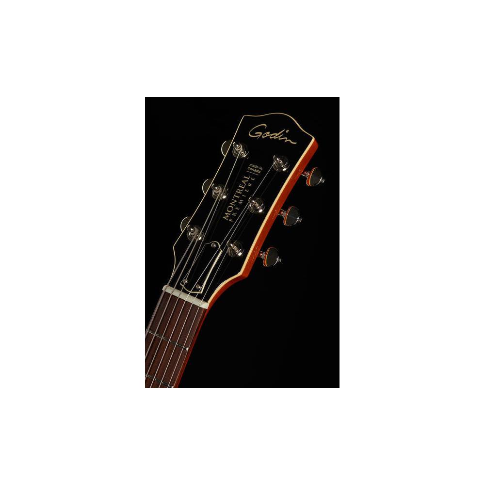 GODIN Montreal Premiere - Thin-line, Semi-hollow body Sunburst HG