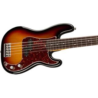 Fender American Professional II Precision Bass V RW 3-Color Sunburst 5-snarige elektrische basgitaar met koffer