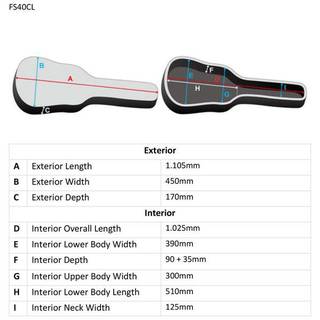 Ibanez Foamed FS40CL case voor Ibanez AEG, AVN, PN, G tweed