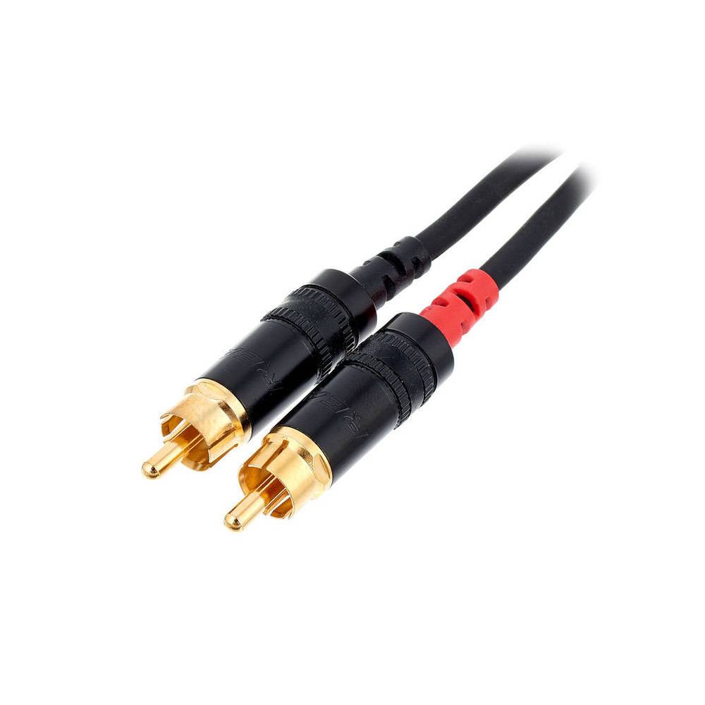 Cordial CFU1.5CE Intro verlengkabel 2x RCA male - 2x RCA female 1.5m