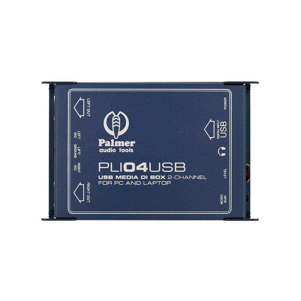Palmer LI 04 USB 2-kanaals USB DI Box en Line Isolator