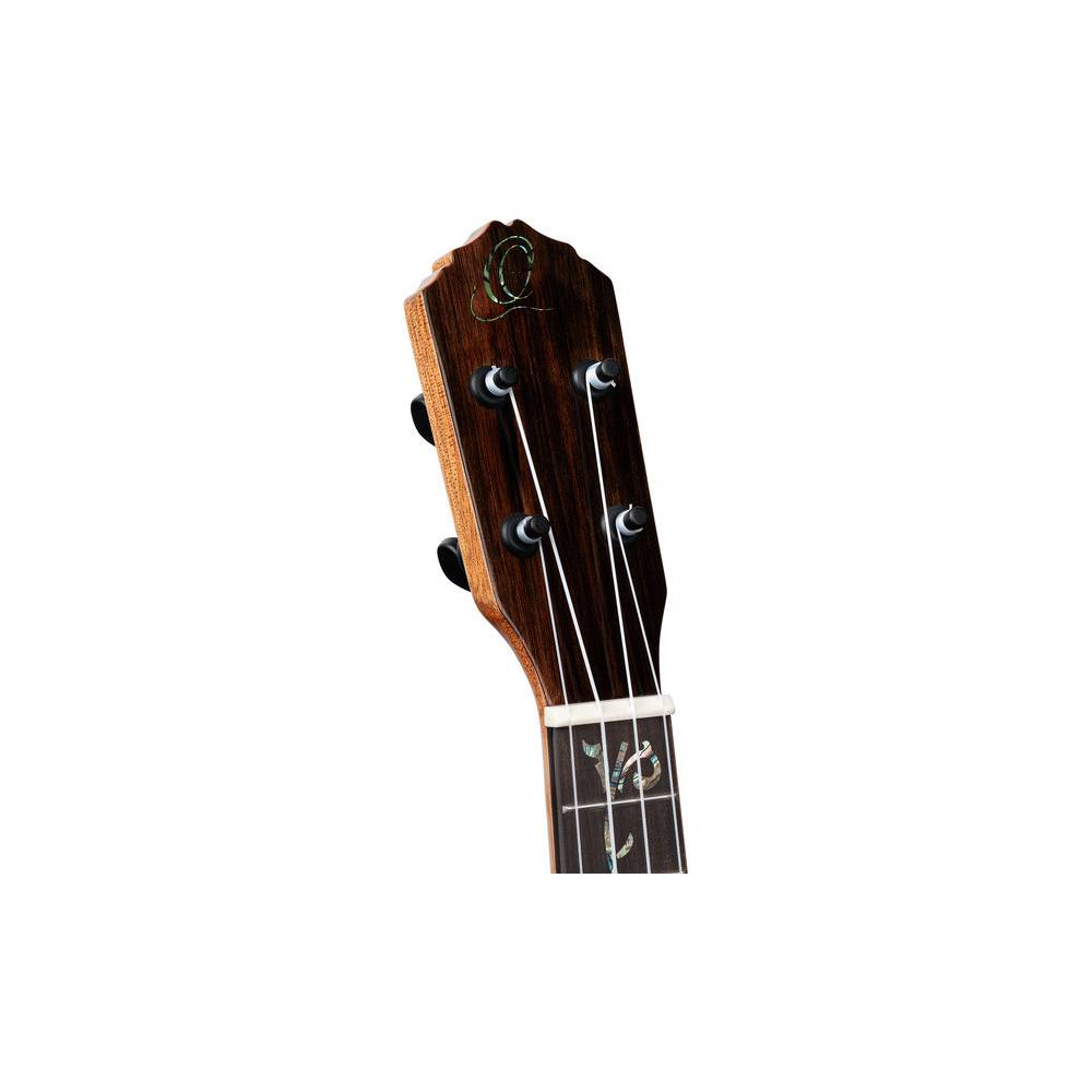 Ortega RUET-EB Elite Series Concert Size Ukulele Ebony elektrisch-akoestische concert ukelele met gigbag