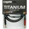 Klotz TI-0300PSP Titanium 2p jack-2p jack verguld silent plug gitaarkabel 3m