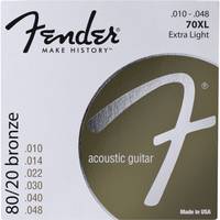 Fender 70XL 80/20 Bronze snarenset western extra light