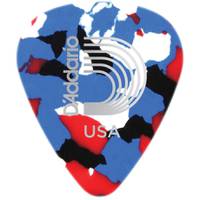 D'Addario 1CMC7-10 Multi-color celluloid plectra 10 pack extra heavy