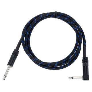 Cordial EI1.5PR-TWEED-BL Elements jack kabel 6.3 TS recht-haaks 1.5m tweed blauw