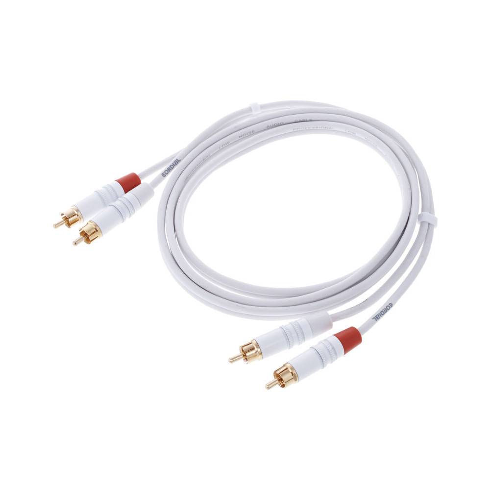 Cordial CFU1.5CC-SNOW Intro 2x RCA male - 2x RCA male 1.5m wit