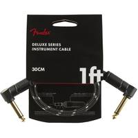Fender Deluxe Cables instrumentkabel 30 cm zwart tweed
