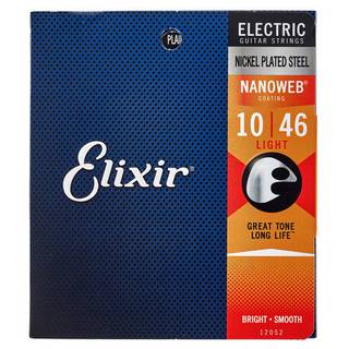 Elixir 12052 Electric Guitar Strings Nanoweb Light 10-46