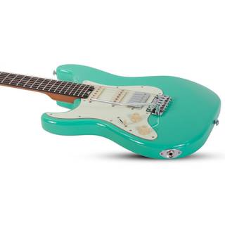 Schecter Nick Johnston Traditional HSS LH Atomic Green linkshandige elektrische gitaar