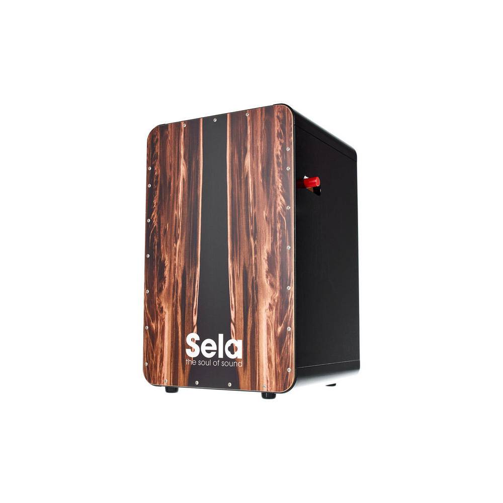 Sela SE 107 CaSela Black Pro Dark Nut cajon met switch