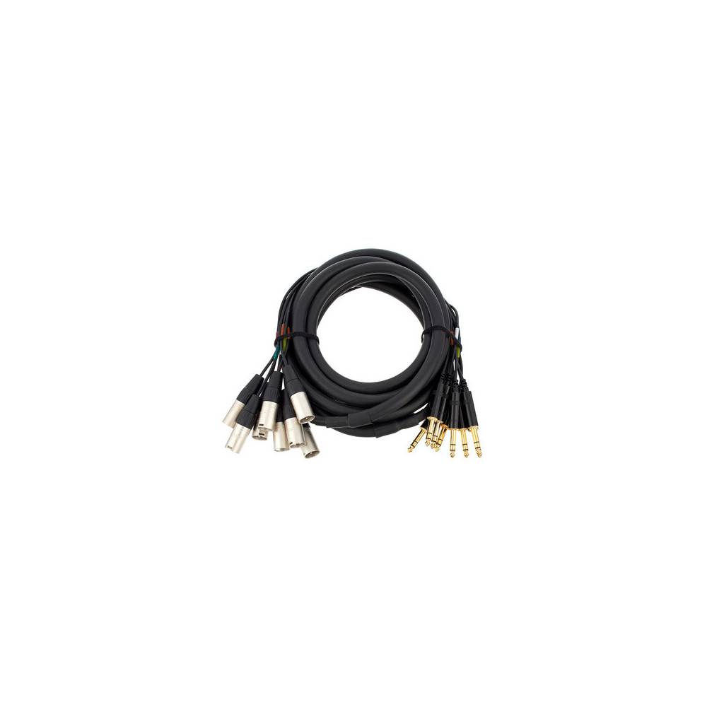 Cordial CML8-0MV5C Intro multikabel 8x XLR male - 8x 6.3mm TRS jack 5m